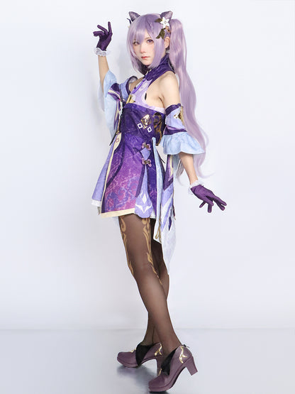 Genshin Impact cos clothing anime animation game suit Liyue seven star carved clear cosplay clothing matching shoes