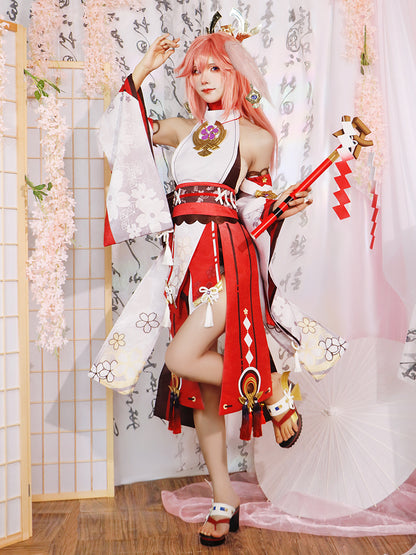 Genshin Impact Eight Gods Cosplay Costume Female Lightning General Eight Gods Anime COS server matching shoes