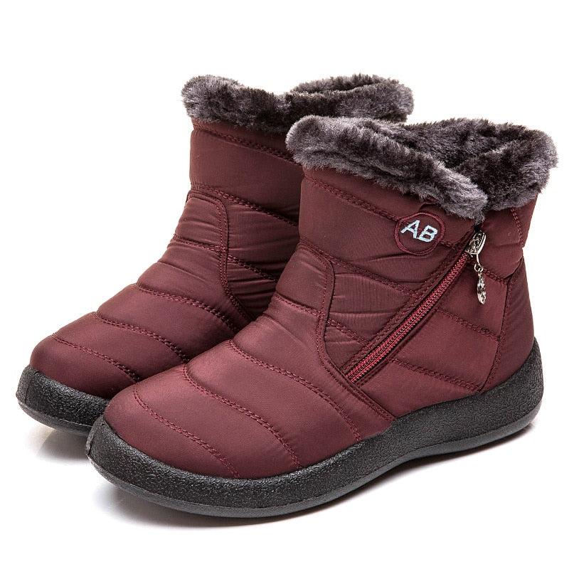 Women Boots Fashion Waterproof Snow Boots For Winter Shoes Women Casual Lightweight Ankle Botas Mujer Warm Winter Boots