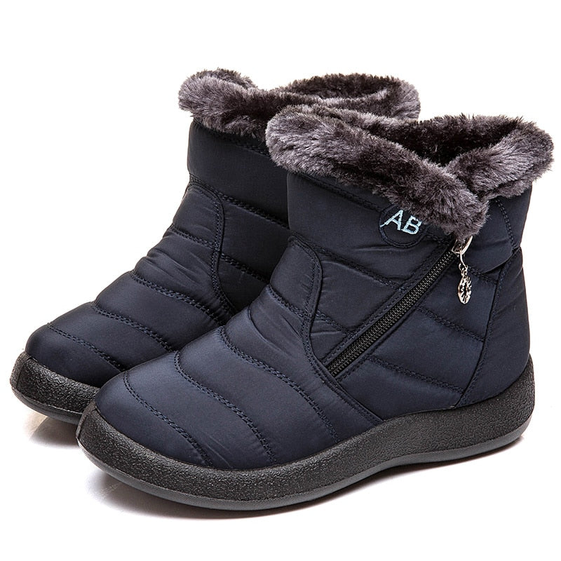 Women Boots Fashion Waterproof Snow Boots For Winter Shoes Women Casual Lightweight Ankle Botas Mujer Warm Winter Boots