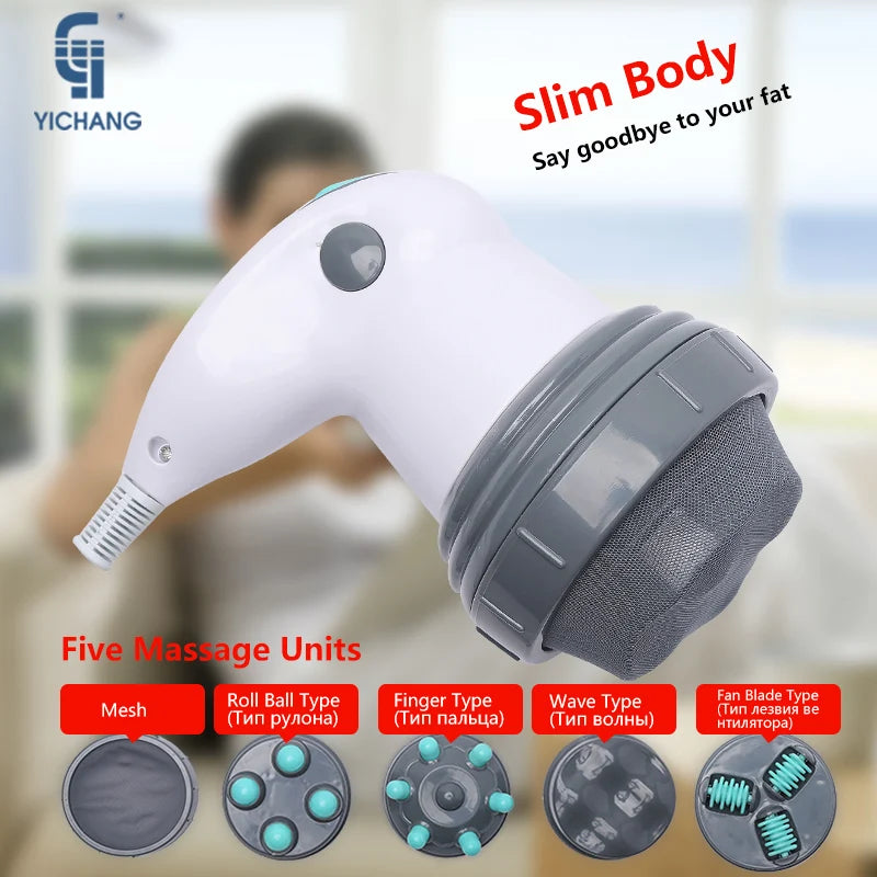 New Design Electric Noiseless Vibration Full Body Massager Slimming Kneading Massage Roller for Waist Losing Weight