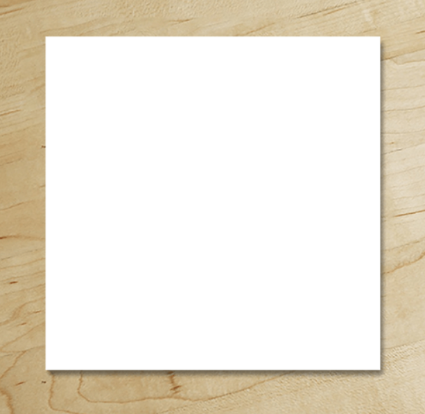 Basic Design Customized Square Visiting Card