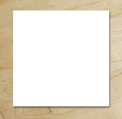 Basic Design Customized Square Visiting Card