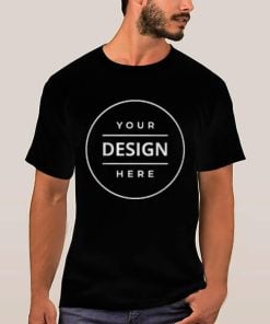 Black Customized Half Sleeve Men’s " PURE COTTON T-SHIRT "